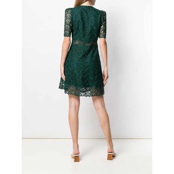 NWT Sandro Hearty Lace Fit & Flare Cocktail Dress - Picture 4 of 16